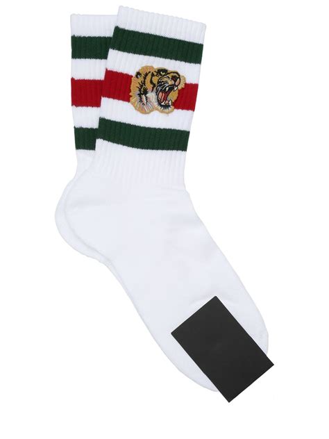 fake white tiger gucci socks|Gucci socks tiger price.